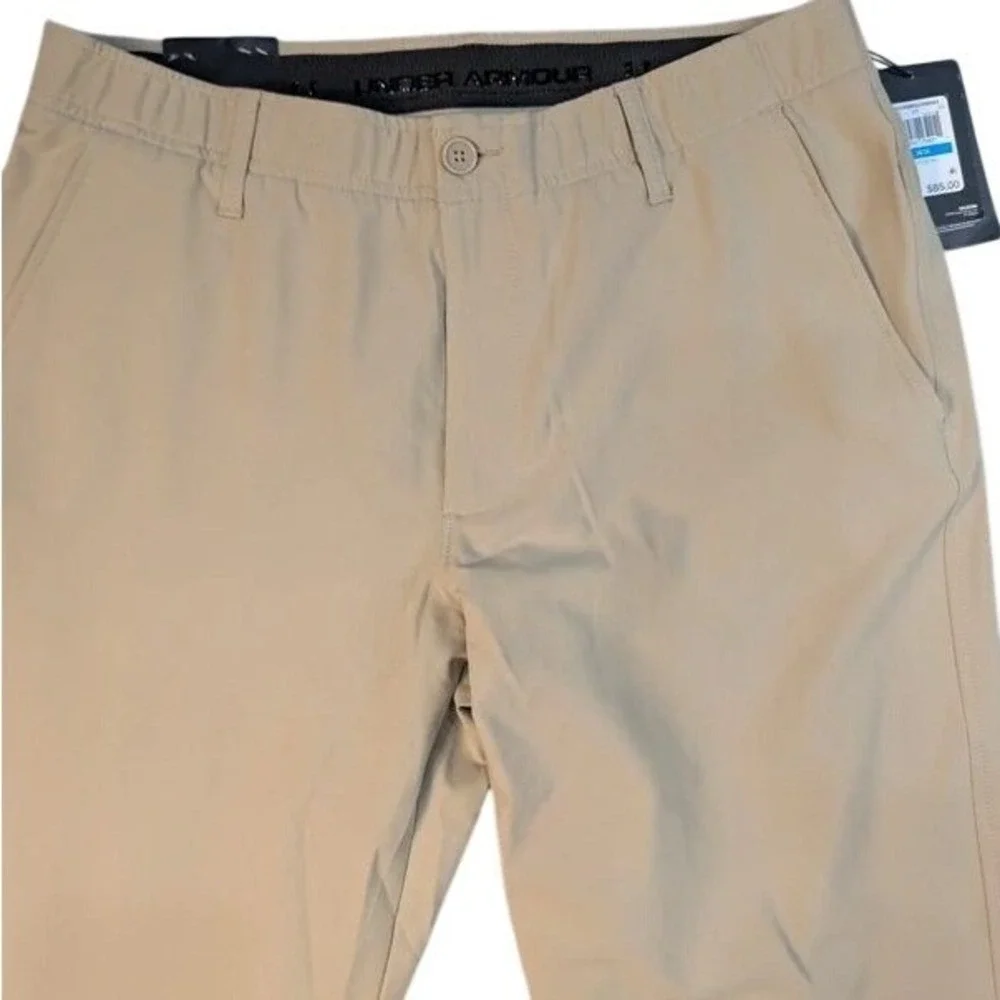 NWT~Under Armour~Men's UA Drive Golf Pants ~ Khaki Base ~ 36x36 ~ Style 1364407